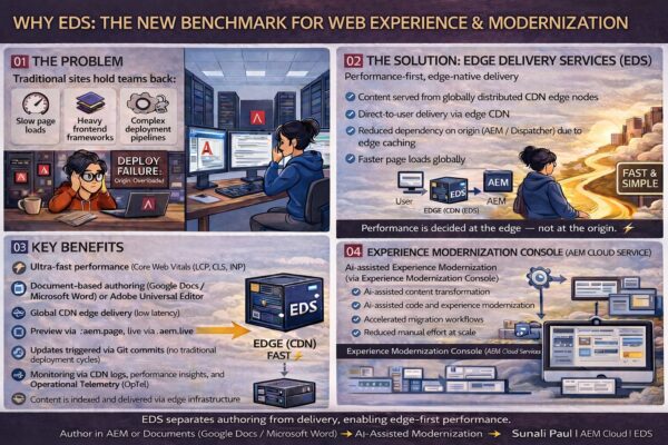 EDS separates authoring from delivery, enabling edge-first performance